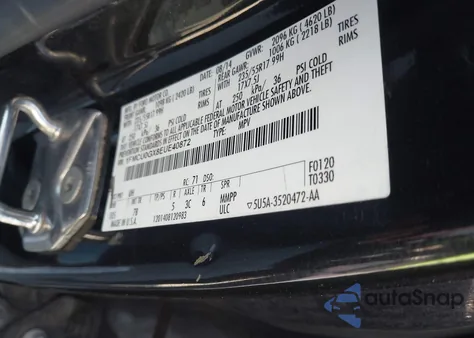 2014 Ford Escape Se из США, поврежденный, VIN 1FMCU0GX8EUE40872